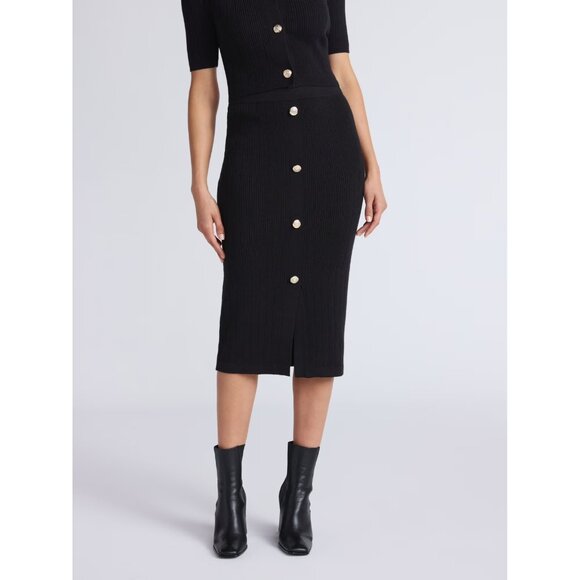 Sofia Vergara Dresses & Skirts - Sofia Vergara Women's Pull On Sweater Skirt, Size XL 16-18), Knit, Sheath, Black